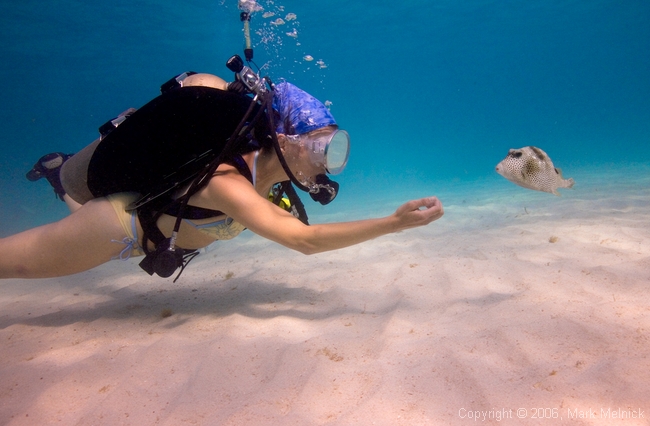 Melissa making a friend